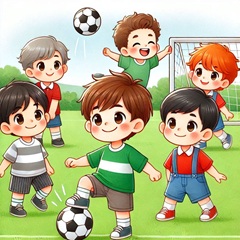 人見知りの小学生のイラスト