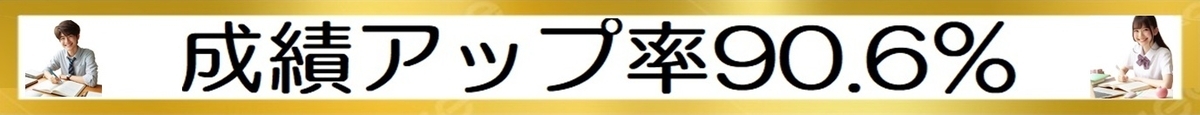 成績アップ率90.6％