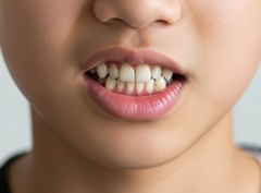 歯並びが悪い中学3年生の写真