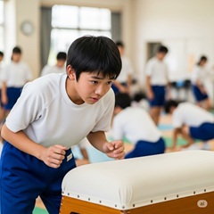体育が嫌い・苦手の中学生が跳び箱で困っている画像