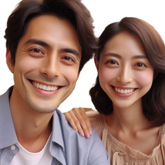 東京での婚活で出会って成婚した二人の画像