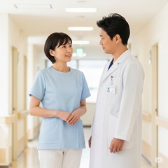 41歳の看護師と彼氏の日本人医師との2ショット写真