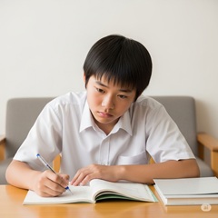 周囲との比較で自信をなくしている日本の中学生のイメージ