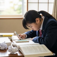 スマホと学力低下の関係をイメージした画像