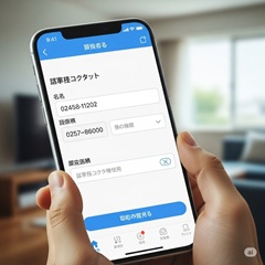 緊急時に連絡を取る相手の電話番号を確実に登録しておくイメージ画像