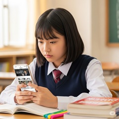 中学生のスマホによる最新の情報を手軽にキャッチアップのイメージ画像