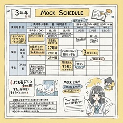 高校受験に向けた中学3年生のスケジュールに関するイメージ画像