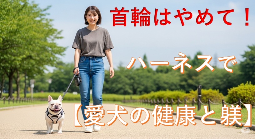【首輪はやめて！】愛犬を守るハーネスの選び方のタイトル画像