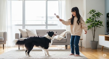 犬との生活がもたらす集中力と達成感のイメージ画像
