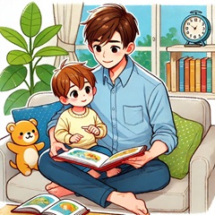 親子の絆を深める：絵本の効果のイメージ画像