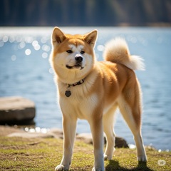 秋田犬という犬種の画像
