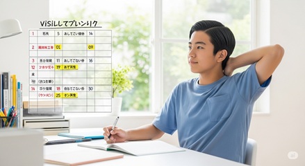 それぞれの対策：「夏休み」の過ごし方「中3部活引退後」のイメージ画像