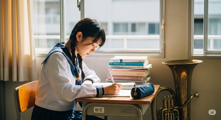 吹奏楽部引退後、E判定から逆転合格を果たしたB先輩のケース（吹奏楽部・引退9月上旬）のイメージ画像
