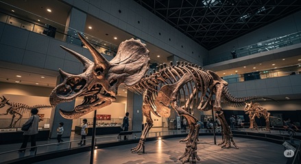 国立科学博物館の恐竜の骨格標本