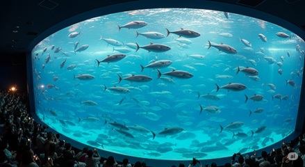 葛西臨海水族園のマグロの大群