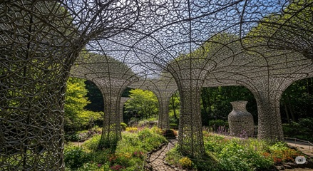 箱根彫刻の森美術館のネットの森