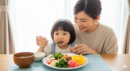 簡単時短レシピで夏休みランチを乗り切る家族の写真