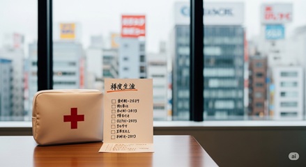 救急箱や緊急連絡先リスト