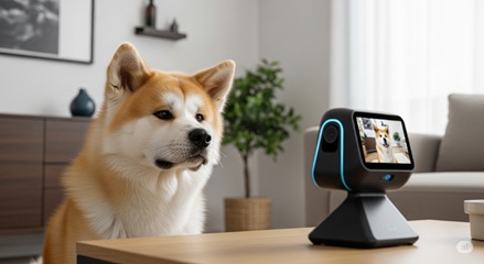 新型360度ビューFurboドッグカメラ。愛犬のお留守番が心配な飼い主が婚活デート中も安心して見守れるドッグカメラ。