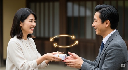 好意の返報性、好意が循環する人間関係のイメージ
