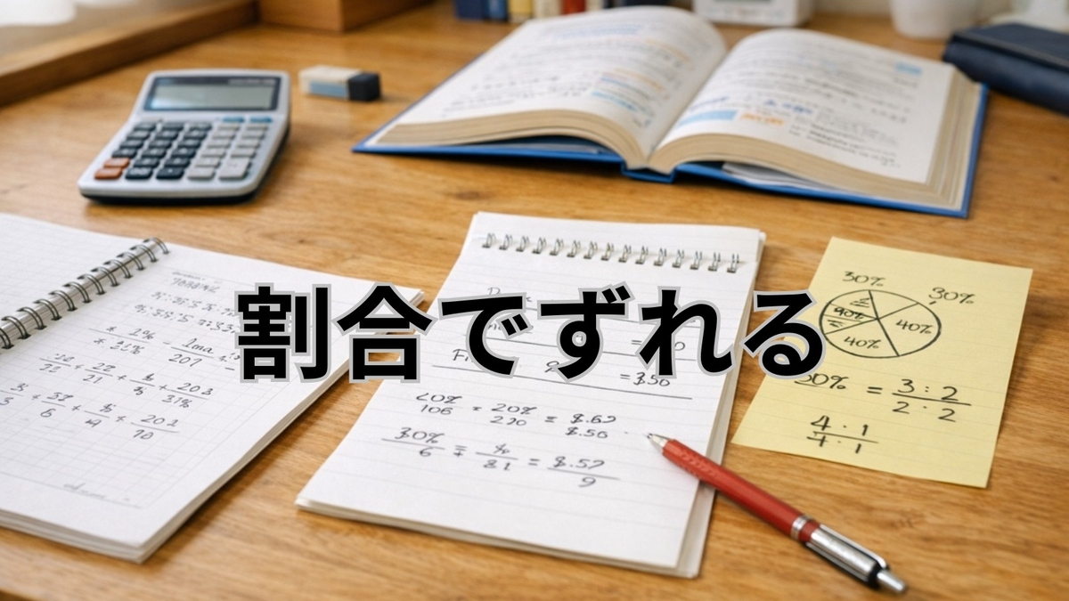 割合の理解不足が学習につまずきを生むイメージ