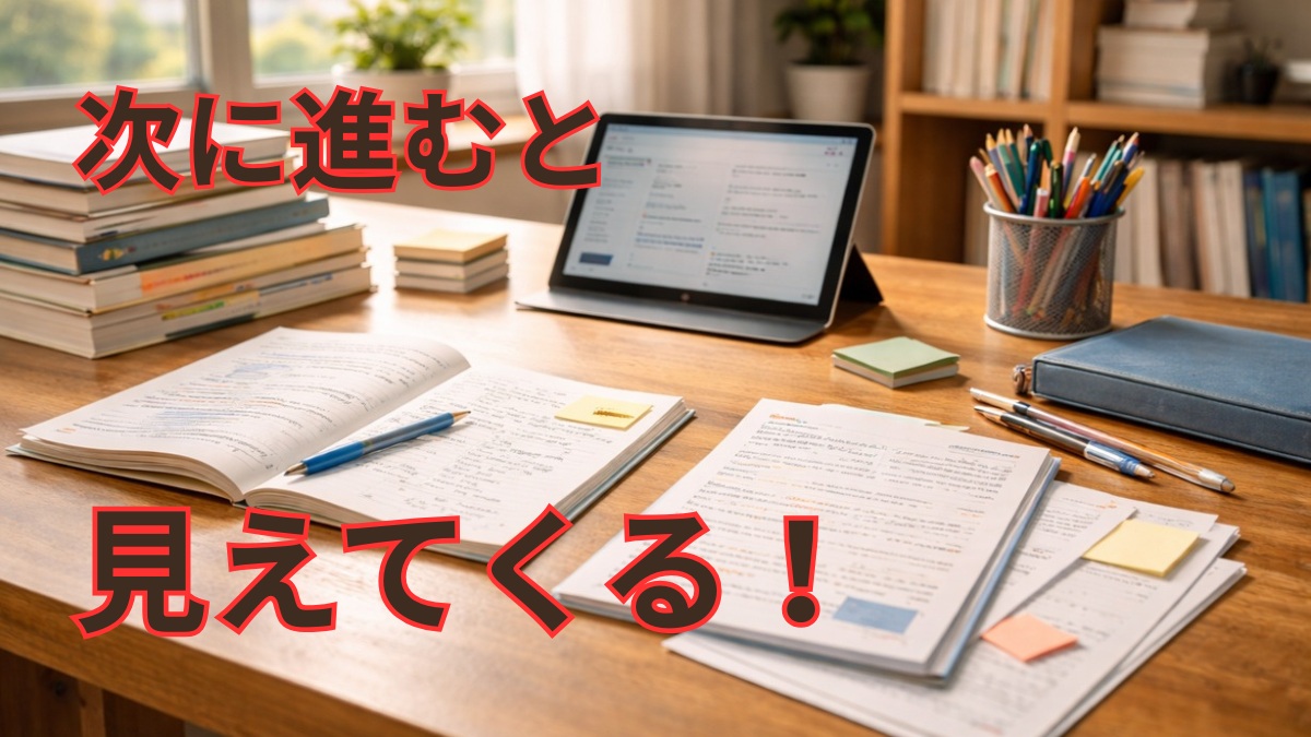 次の一歩へ進む前向きな家庭学習環境のイメージ