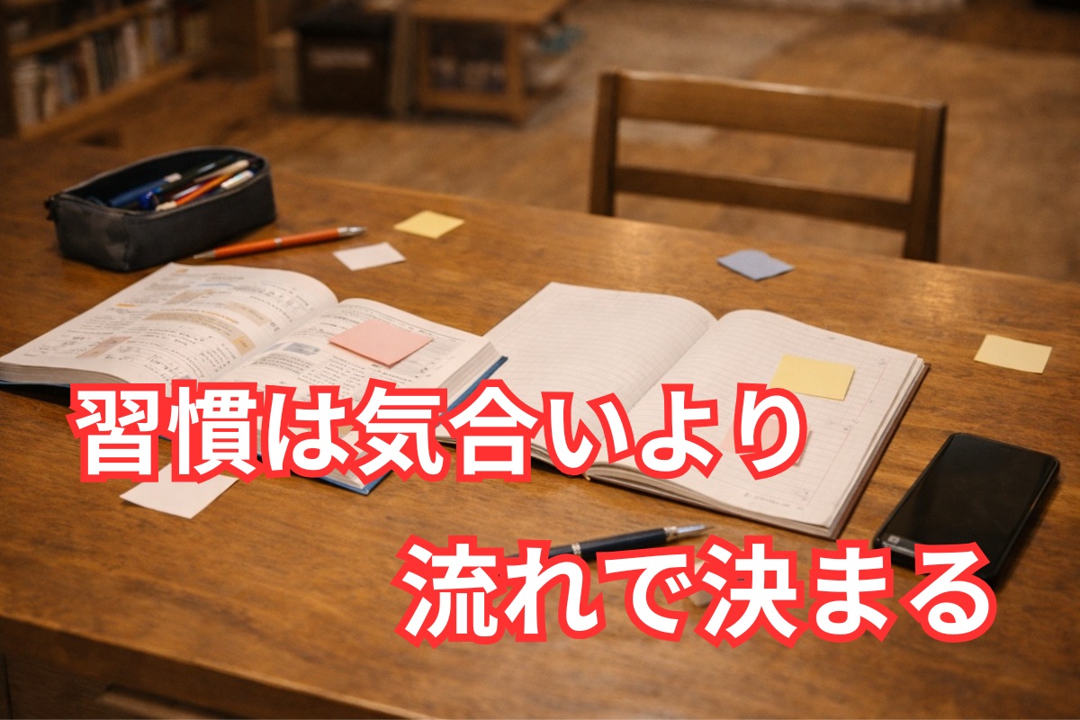 家庭学習の習慣が続きにくい机まわりの環境