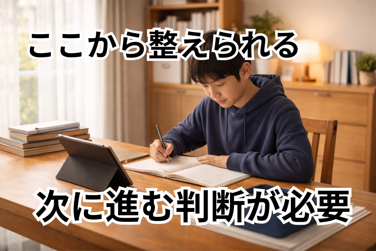 前向きに学習を始められる家庭学習環境のイメージ