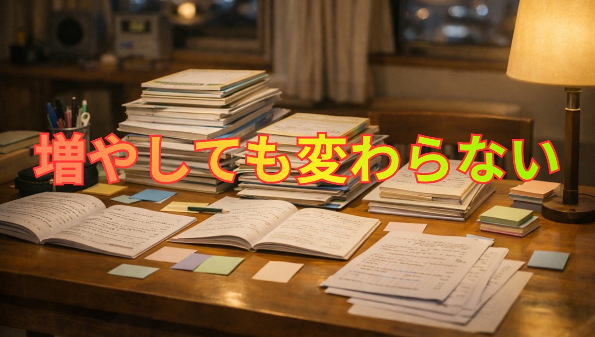 勉強時間や教材は増えているのに成果が動かない家庭学習の机