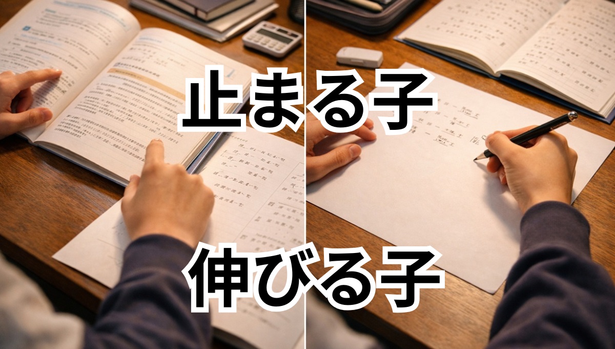 解説を読むだけの勉強と白紙再現をしている勉強の違い