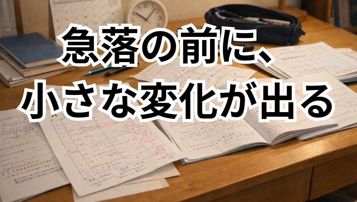 提出物やテストに小さな乱れが出始めた中学生の家庭学習机