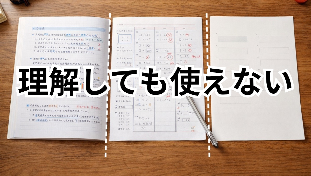 中学生 勉強のズレ 理解しているのに使えない状態
