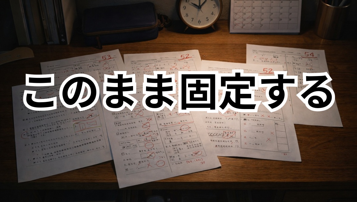 中学生 テスト点数 50点台で変わらない 停滞状態