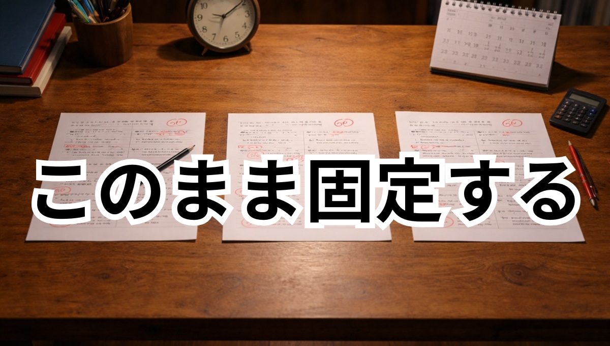 同じ点数が続き時間だけ過ぎている学習状態