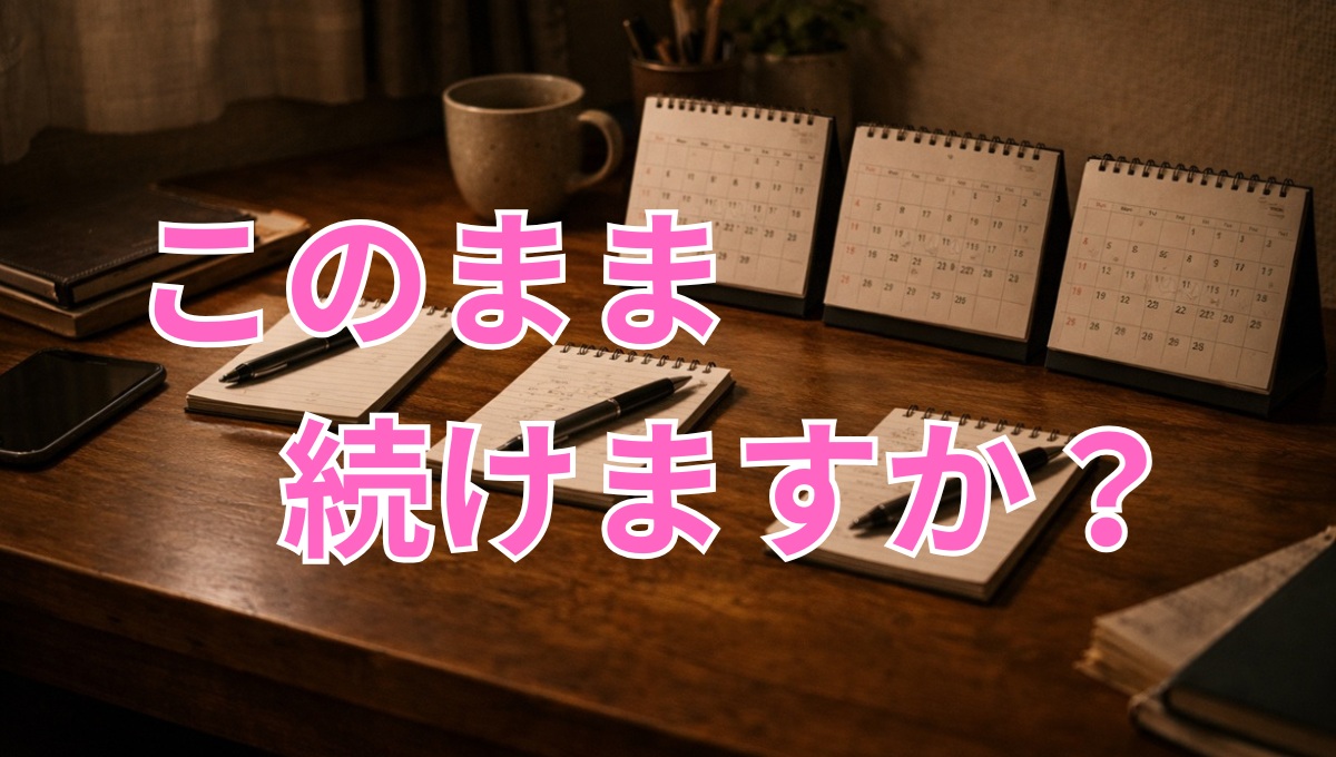 婚活で同じパターンを繰り返してしまう停滞のイメージ