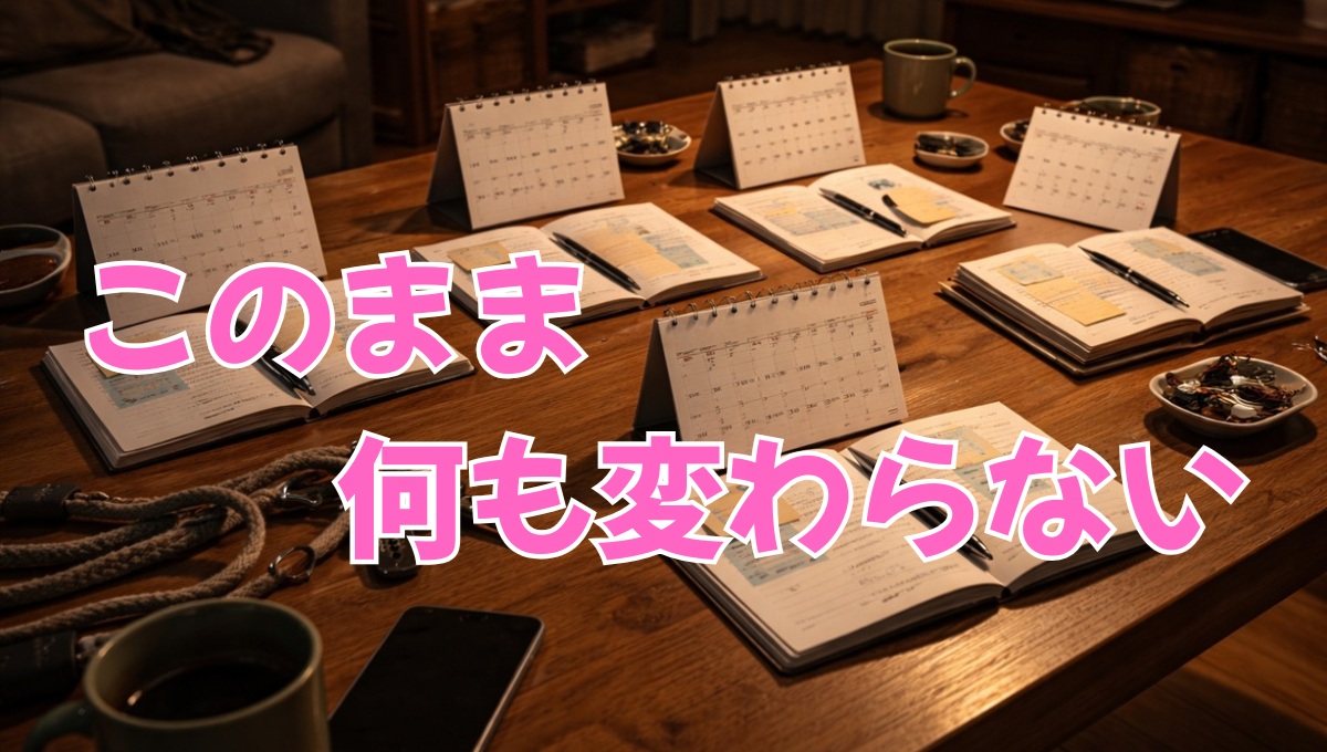 同じ日常の繰り返し 恋愛が進まないイメージ
