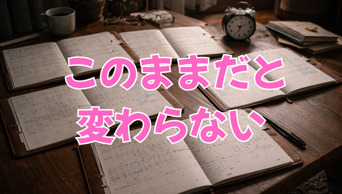 同じ日常を繰り返す停滞した生活イメージ