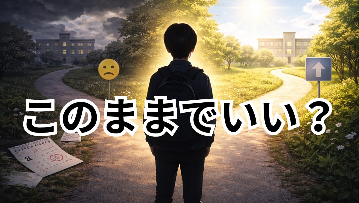 スマホ依存で未来が分かれる分岐イメージ