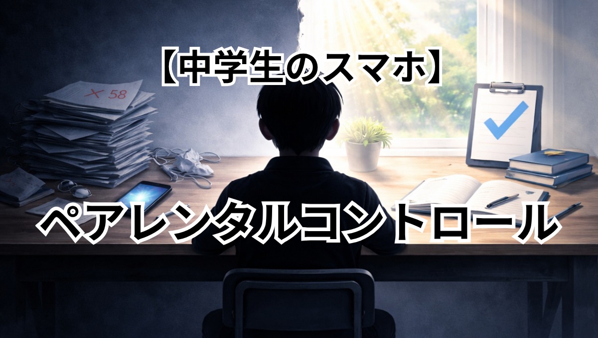 中学生のスマホ利用で成績が伸びる場合と伸びない場合の違いを表した比較イメージ