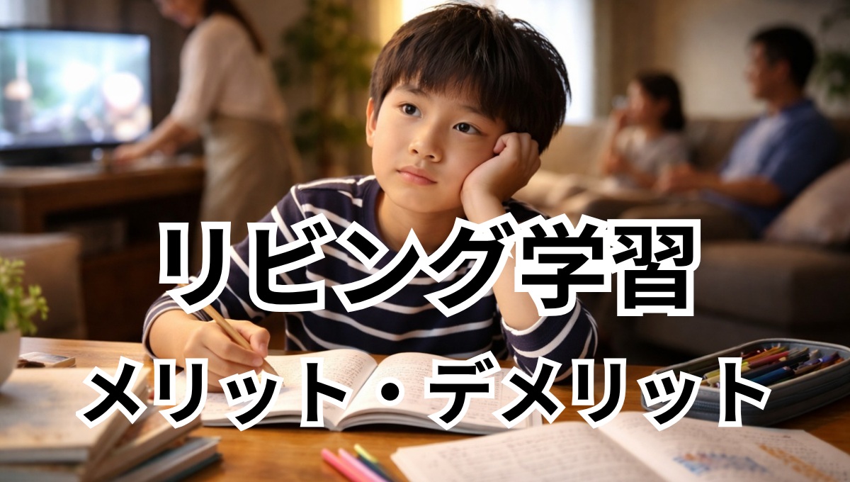 小学生のリビング学習で見ているのに成績が伸びない家庭の様子