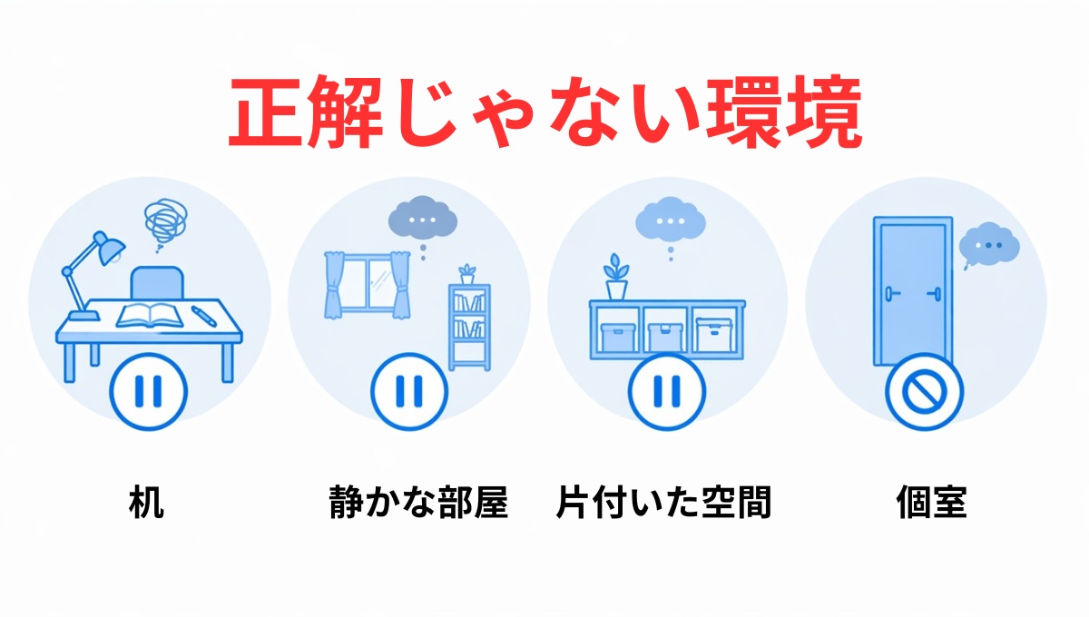 リビング学習で間違えやすい環境の4パターン