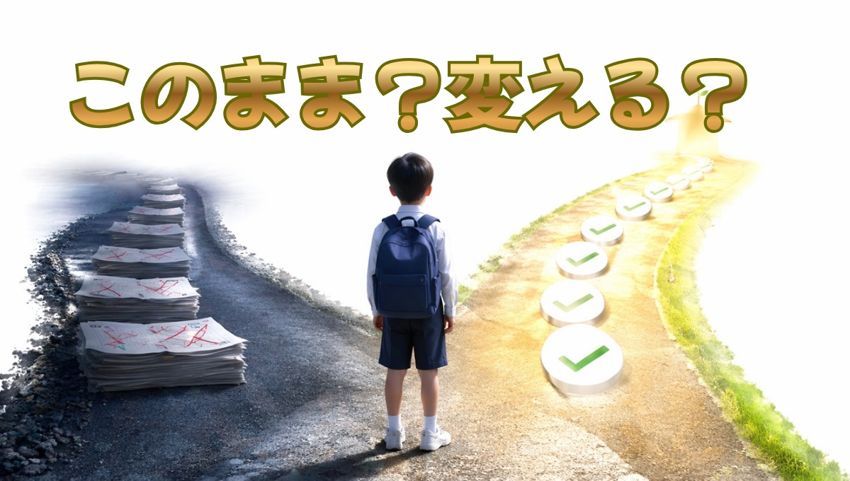 勉強を始めない場合と始めた場合の未来の違い