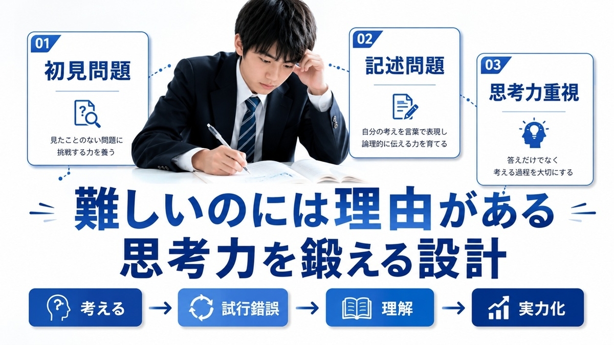 Z会が難しいと言われる理由を示した図