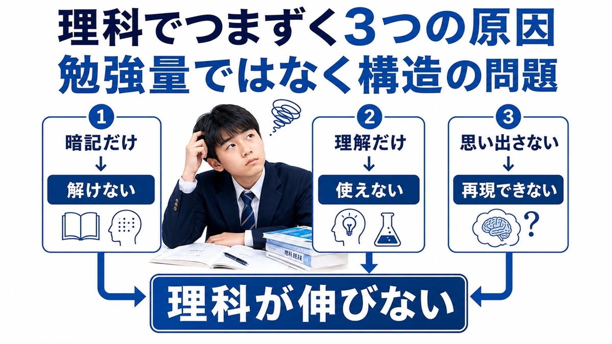 中学生の理科を暗記・実験・計算に分けた苦手克服法
