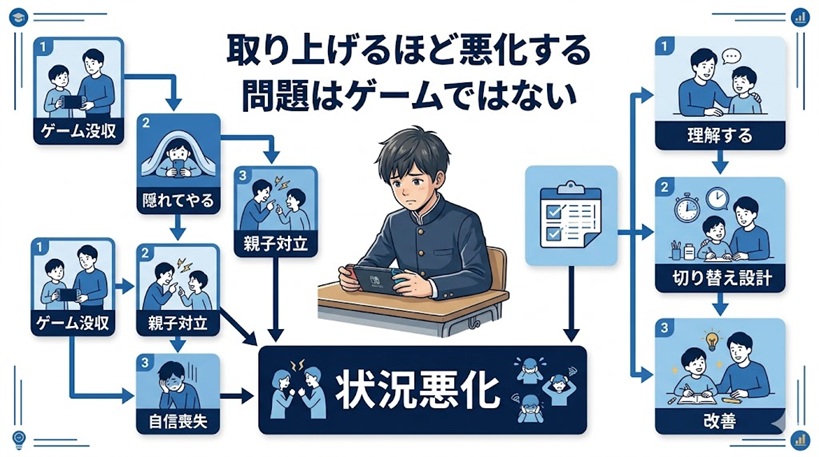 ゲームを取り上げることで起きる悪循環