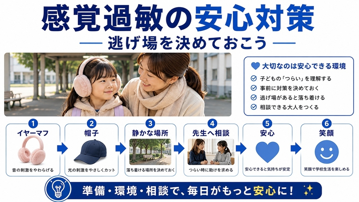 運動会で音や人混みに敏感な小学生が安心するための準備