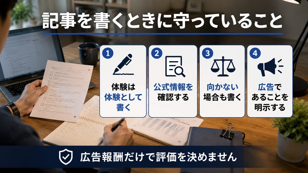 家庭での体験と公式情報を区別し広告を明示する子育てラボの記事編集方針