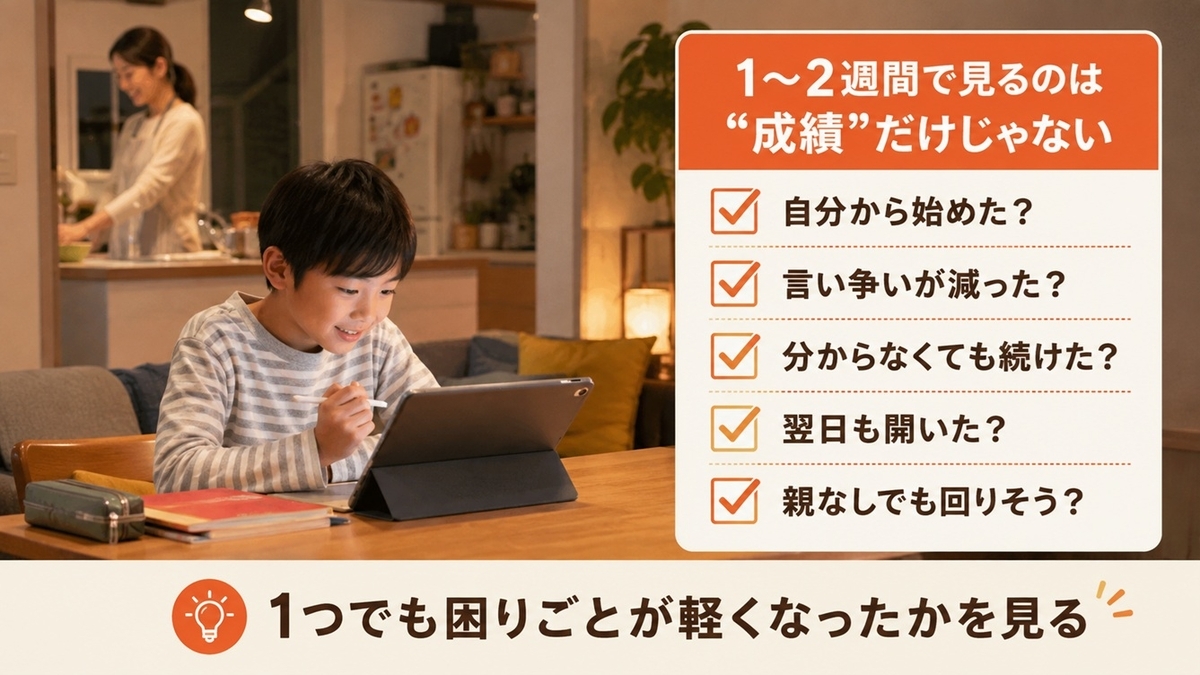 小学生の通信教育を1〜2週間試して相性を確認する5つのチェックポイント