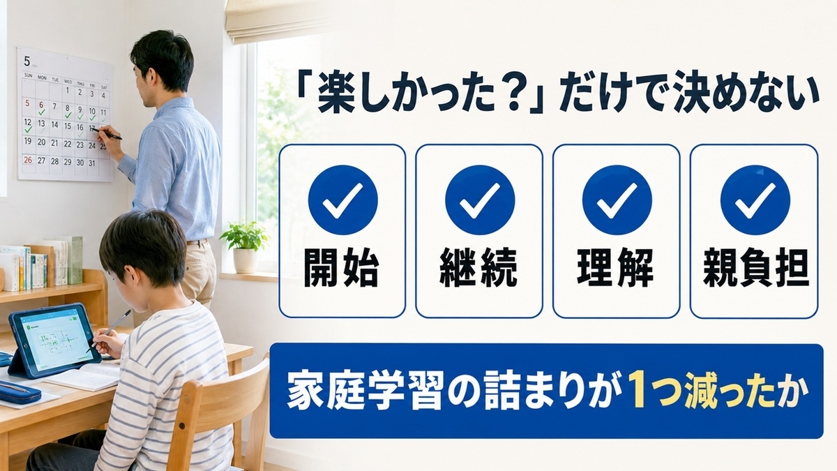 小学生の通信教育を契約前に開始・継続・理解・親負担で確認する方法
