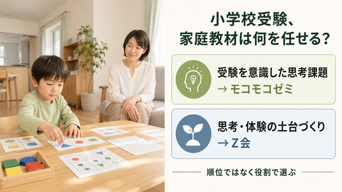 小学校受験の通信教育｜モコモコゼミとZ会はどう使い分ける？ - 子育て